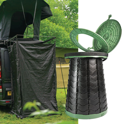Shower Tent + Lootoo Portable Camping Toilet